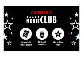 Cinemark 3-Month Movie Club Membership