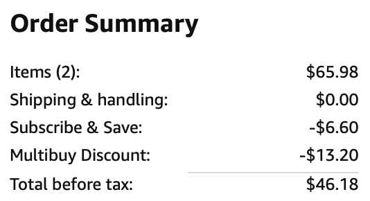 churu cat treats Amazon receipt