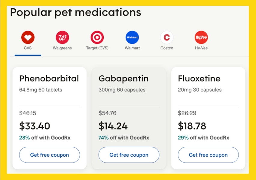 GoodRx For Pets "Cart" Image