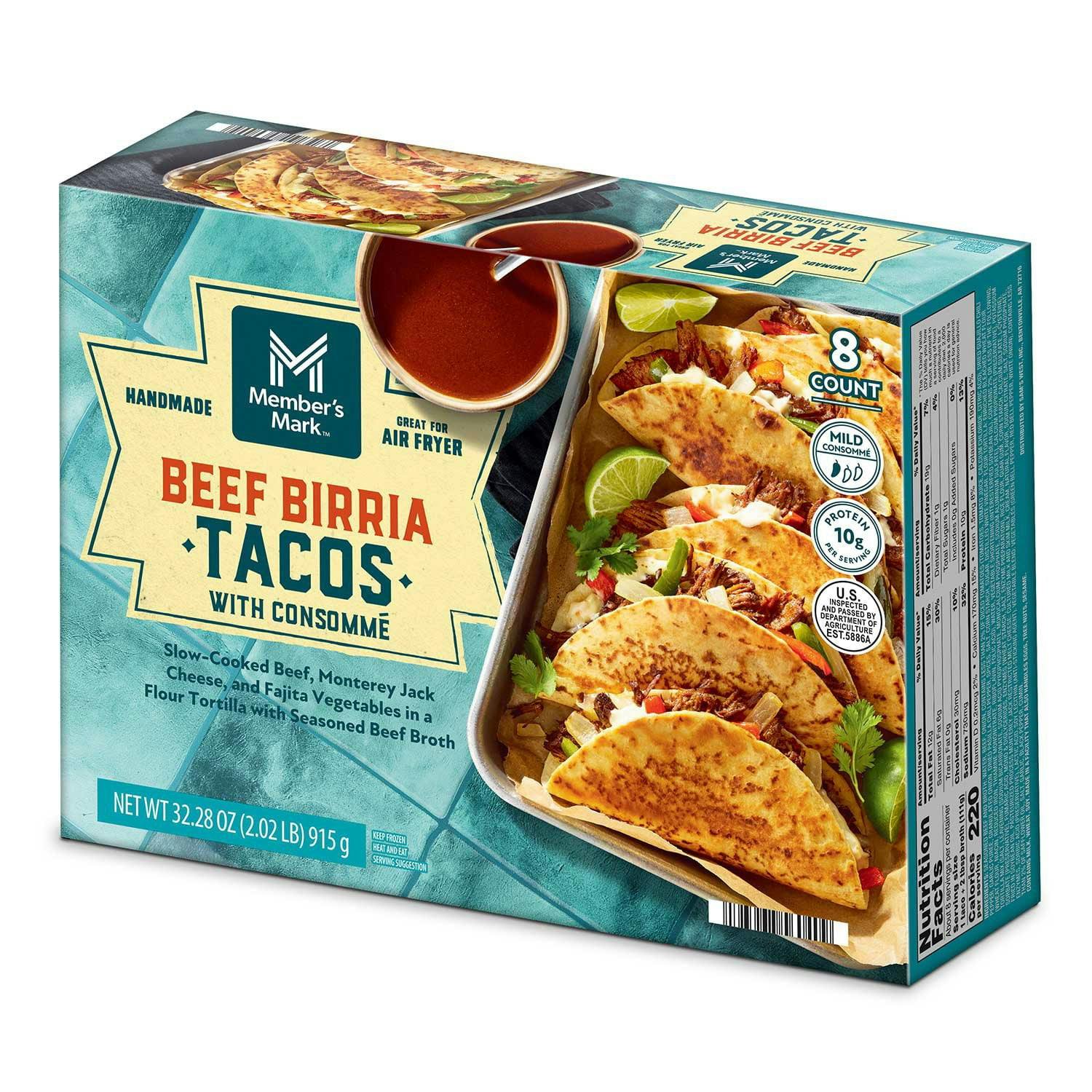 Member's Mark Frozen Beef Birria Tacos