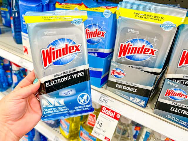 Windex Electronic Wipes, Only $3.80 at Target card image