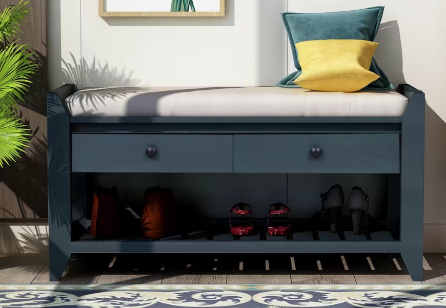 home depot entryway storage bench 2