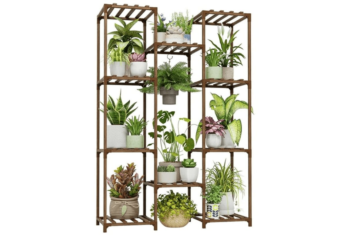 Wood Shelf Plant Stand