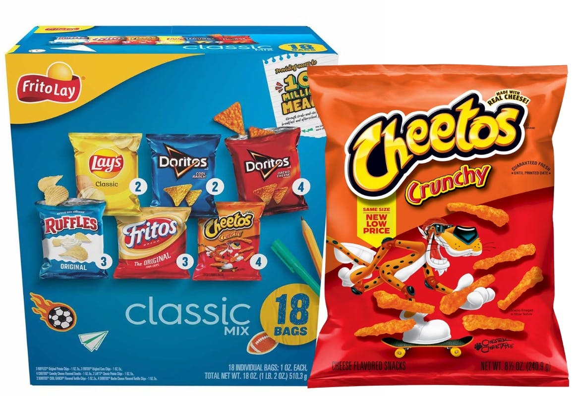 2 Cheetos + 1 Frito-Lay