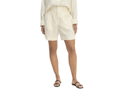 The Women's Linen Way-High Drape Short