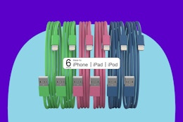 iPhone-Compatible Lightning Charging Cord 6-Pack, Just $3 on Amazon  card image