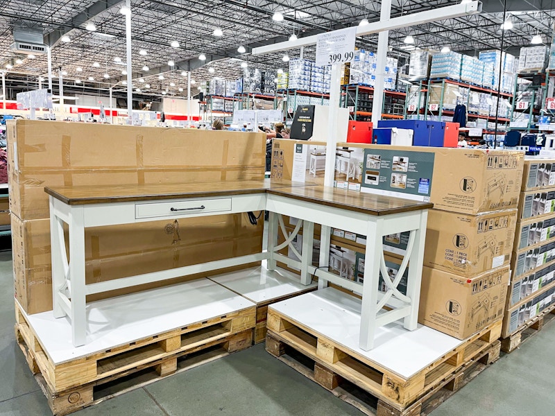 costco bayside furnishings corner desk