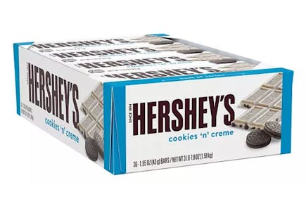 Hershey's Cookies 'n' Creme Candy Bars 36-Pack