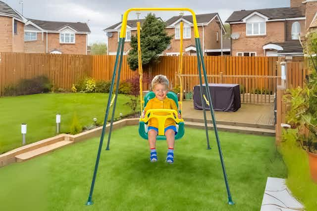 This 3-in-1 Toddler Swing Set Is Now Just $67 at Walmart (Reg. $190) card image