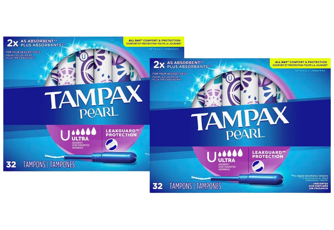 2 Boxes Tampax Tampons