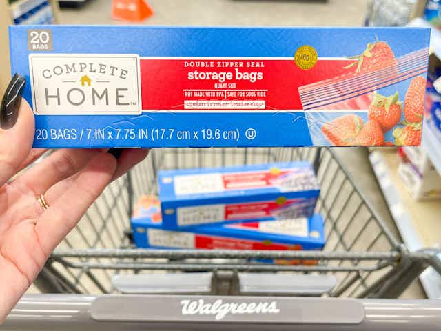 Get 2 Free Boxes of Food Storage Bags When You Buy 1 at Walgreens card image
