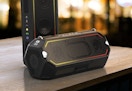 black waterproof bluetooth speaker