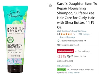 Amazon.com Carol-s Daughter Born To Repair Nourishing Shampoo, Sulfate-Free Hair Care for Curly Ha