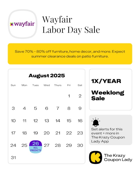 Wayfair Labor Day 2025 Sale