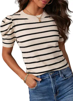 Dokotoo Women's Puff Sleeve Top