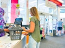 a woman at walgreens checkout 