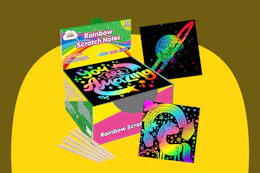 Rainbow Scratch Paper Art Notes