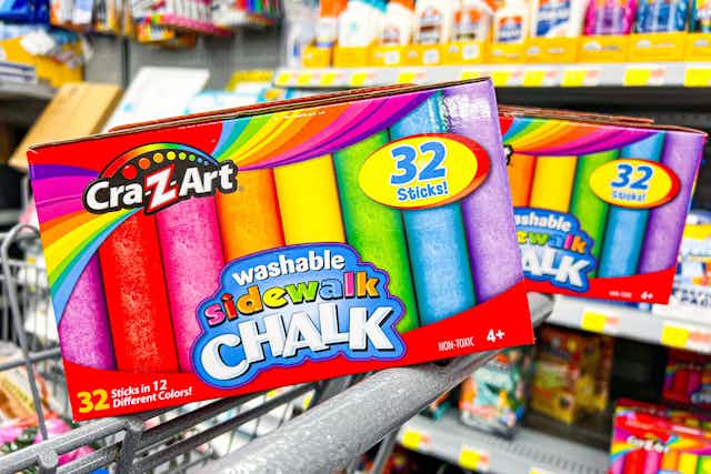 Cra-Z-Art 32-Piece Washable Sidewalk Chalk Set, Only $2.97 at Walmart card image