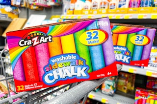 walmart crazart sidewalk chalk on cart