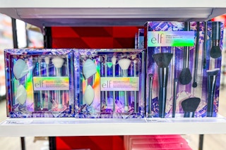 elf gift sets on a target shelf