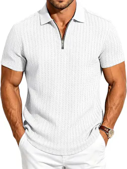 Men's Quarter Zip Polo