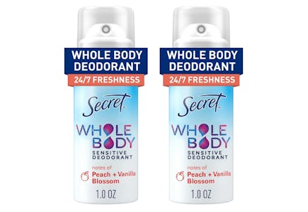 2 Secret Whole Body Deodorants