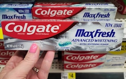 Quick Deal: Colgate MaxFresh Toothpaste, Just $0.92 at Dollar General card image