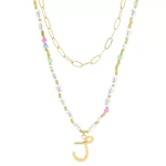 Paperclip Chain & Initial Necklace
