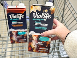 Free Violife Supreme Dairy Free Coffee Creamer at Walmart With Easy Rebate card image