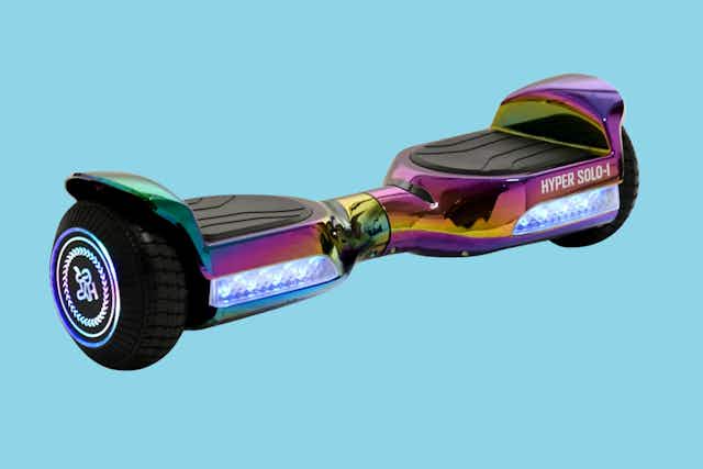 Hoverboard With Bluetooth Speaker and LED Lights, Only $58 at Walmart card image