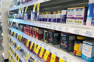 vitamin aisle in a store