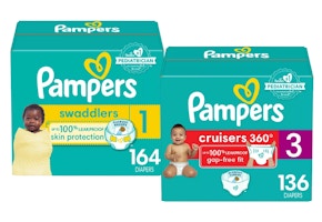 2 Pampers Diapers
