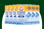 6-Pack Arm & Hammer Power Sheets Laundry Detergent