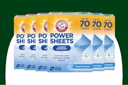 6-Pack Arm & Hammer Power Sheets Laundry Detergent