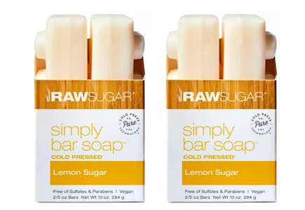 2 Raw Sugar Bar Soap Twin Packs