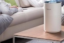 an air purifier on a table