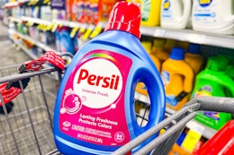 large persil detergent in a cart