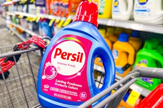 large persil detergent in a cart