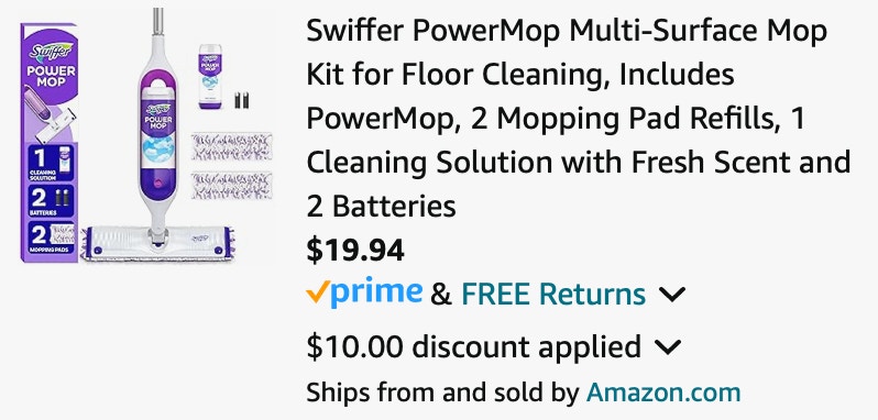 Swiffer Powermop Multi-surface mop kit