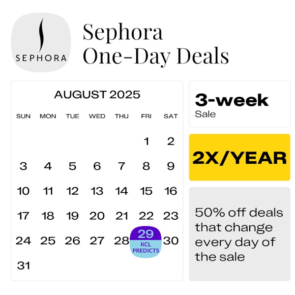 Sephora One-Day Deals dates 2025