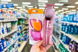 Spend $15 on Real Techniques or Ecotools Items, Get $10 ExtraBucks at CVS card image