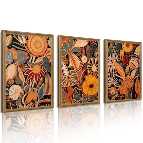 Abstract Floral Wall Art Prints
