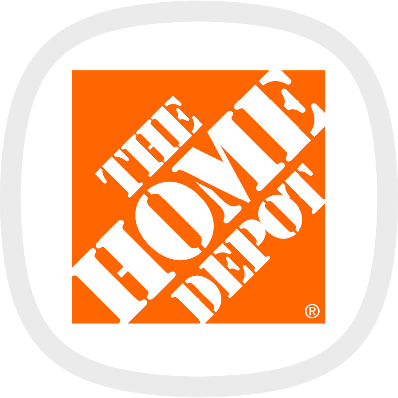 Squircle shaped image of Home Depot themed commercial photography