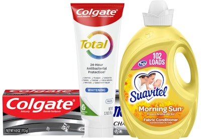 1 Suavitel + 2 Colgate