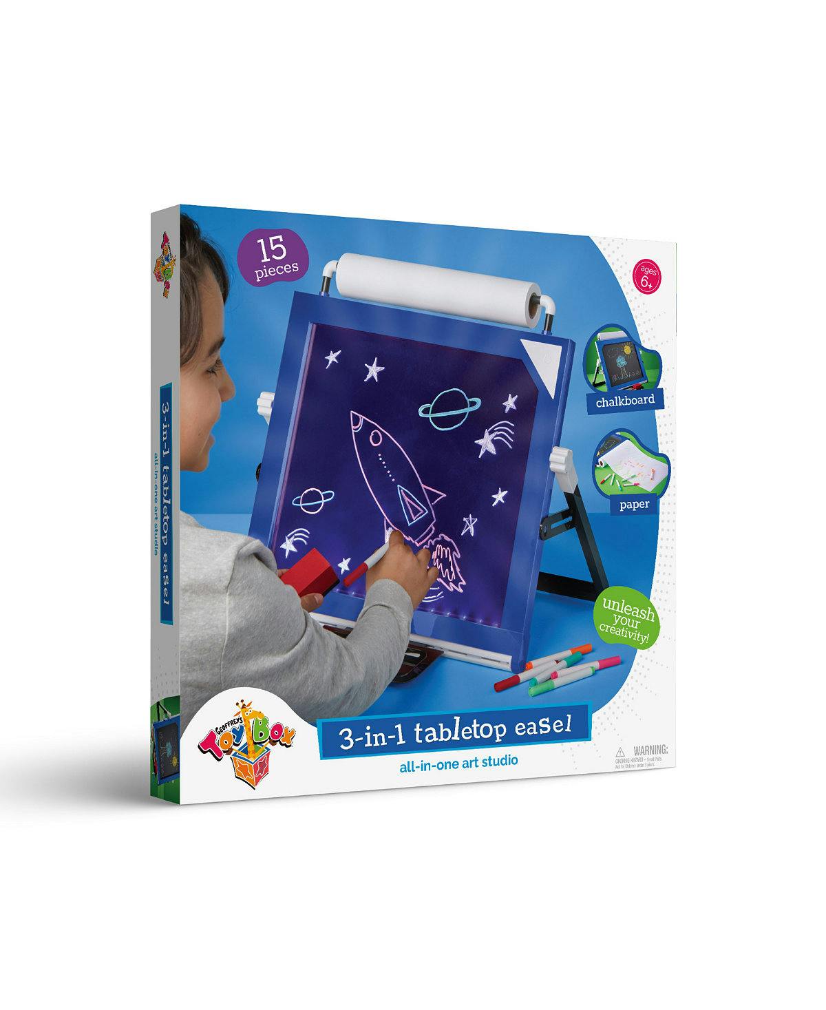 Kids' Art Tabletop LED Easel Set
