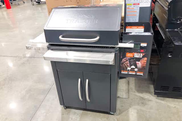 Save $100 on the Traeger Silverton 620 Pellet Grill at Costco card image