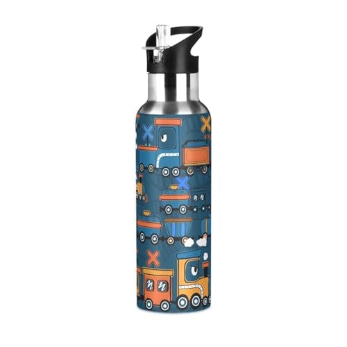 Railway Train Cartoon Water Bottle
