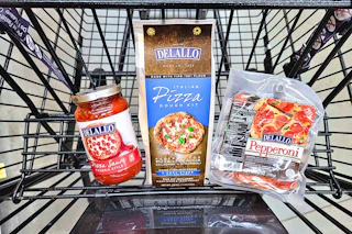 delallo pizza products in shopping cart