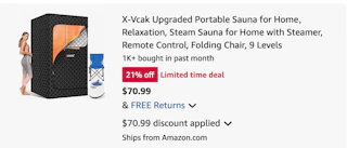 sauna Amazon receipt