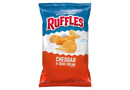 2 Ruffles Chips Bags